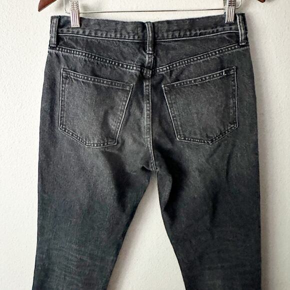 Vince Black Tomboy Jeans Women's Size 27 Straight Cropped Leg 5 Pocket Style - Picture 8 of 14